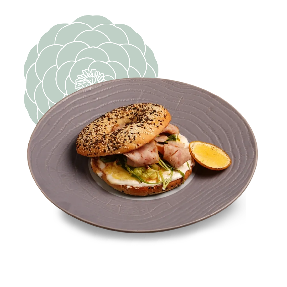Stracciatella Bagel Ham