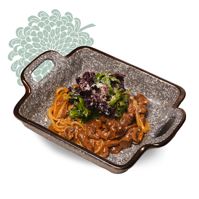 Asian Pepper Beef Linguine