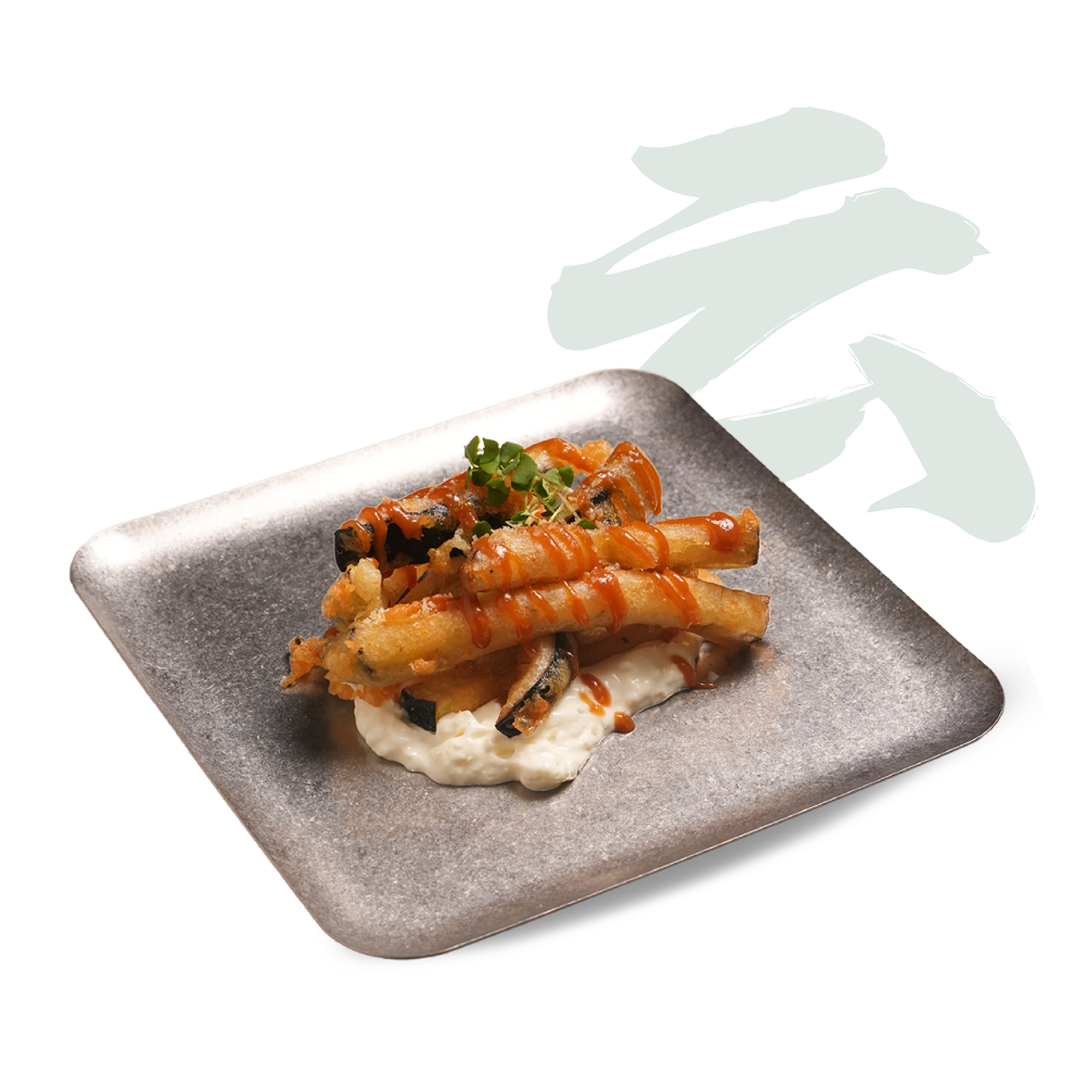 Crispy Miso Eggplan & Ricotta