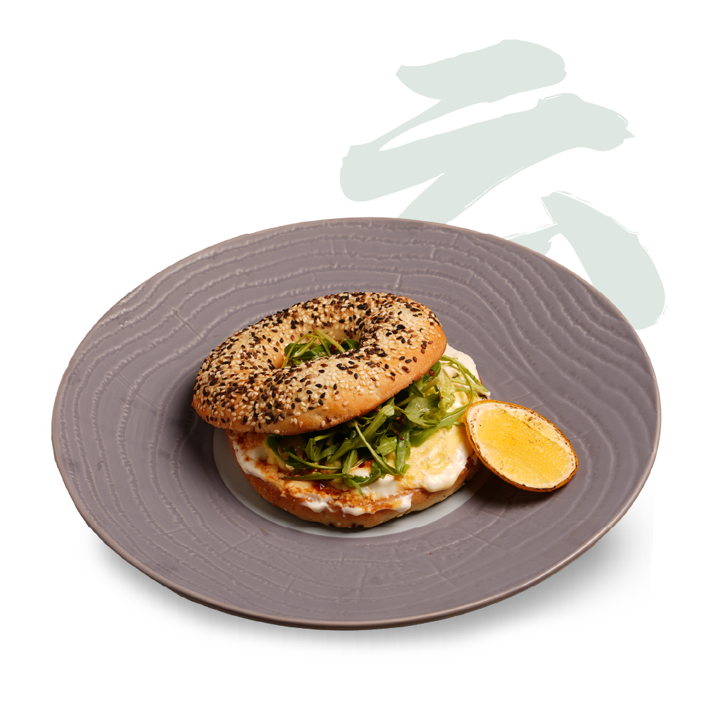 Stracciatella Bagel